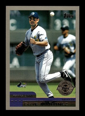 DAVE MARTINEZ   2000 Topps Home Team Advantage HTA SP #161 Tampa Bay Rays
