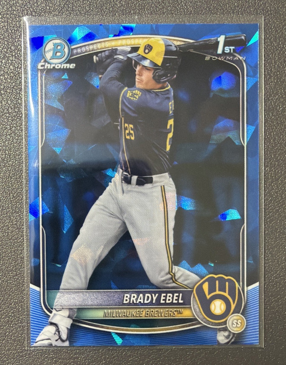 2025 Bowman Draft Sapphire - Brady Ebel 1st Prospect #BDC-194 Brewers (A)