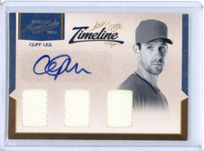 2012 PLAYOFF PRIME CUTS CLIFF LEE #35 PATCH AUTO #/5 PHILLIES