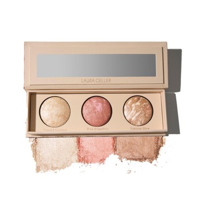 Geller's Greatest Lift-n-Glow Baked Trio Palette - Highlighter, Blush, Bronze...