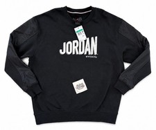 JORDAN Flight MVP Men  s Graphic Fleece Crewneck Sweatshirt Black XL DV7588-010