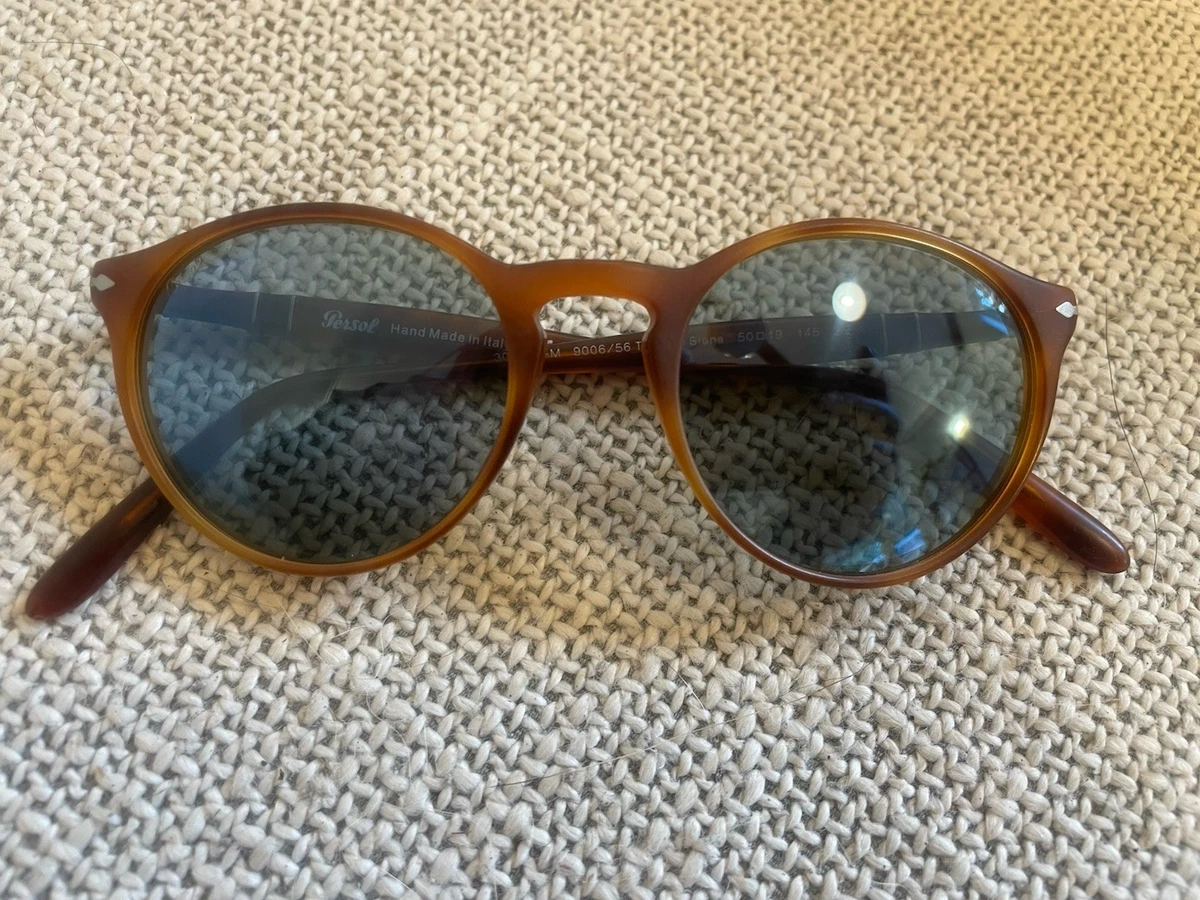 NWOT Persol Terra Di Siena 3268-S Brown & Blue Sunglasses Persol - 3260-S Terra di Siena Blue Lens Aviator Sunglasses  main image 4