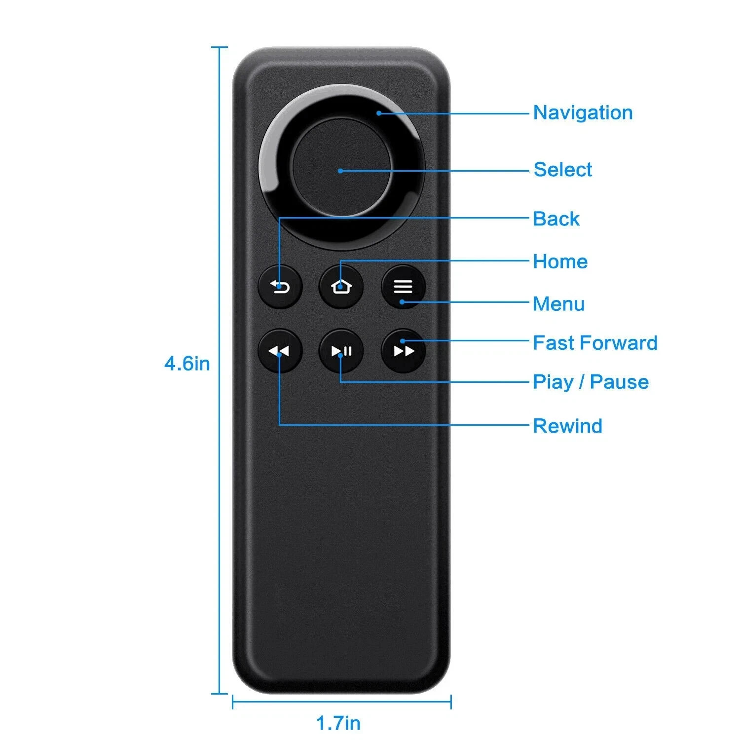 LOT Replacement for Amazon Fire Stick Remote Control /Fire TV Player for 1st Gen