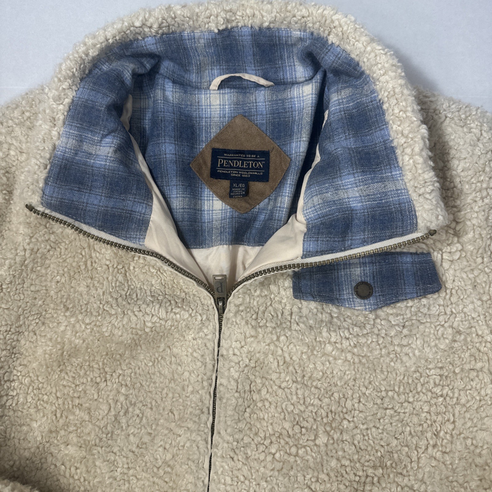 Pendleton Sherpa Fleece Wool Blend Jacket Teddy B… - image 1