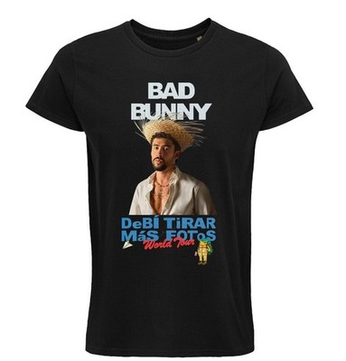 Bad Bunny T-shirt, Debi Tirar Mas Fotos, World Tour 2026, Concerts, Music, Star