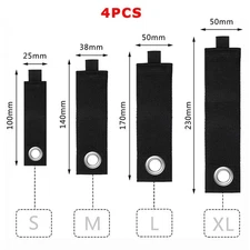 4-Pack Heavy Duty Adjustable Storage Straps - Cable/Hose/Power Cord Organizer
