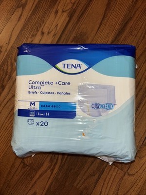 Adult Diapers TENA Complete +Care Ultra Briefs Size Medium 32 -44  - 20 Count