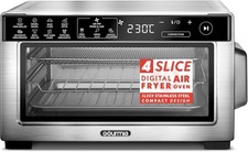 Gourmia Toaster Oven Digital Air Fryer - Convection Mode with 4 Slice Capacity