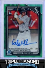 2024 Bowman Draft Chrome 1st Caleb Bonemer Prospect Auto Aqua Lava #050/199 E241