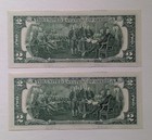 US Two Dollars, 2017 A, 2 Sequential $2 Bills, Uncirculated — photo 2