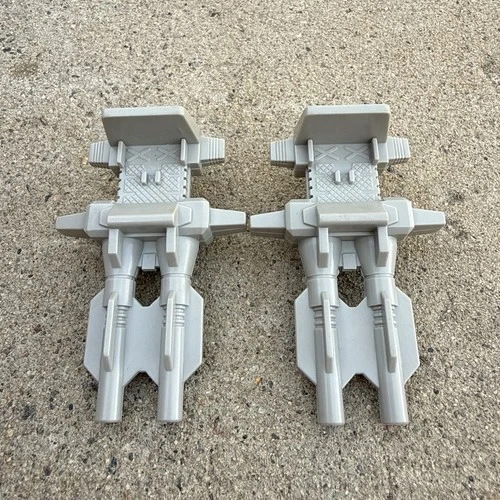 1988 Transformers G1 Powermaster Optimus Prime Gray Cannon Gun x2 Accessory