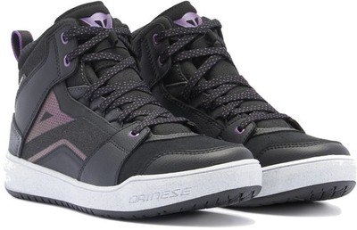 Dainese Suburb D-WP wasserdichte Damen Motorrad Schuhe, schwarz/weiß/lila, 37