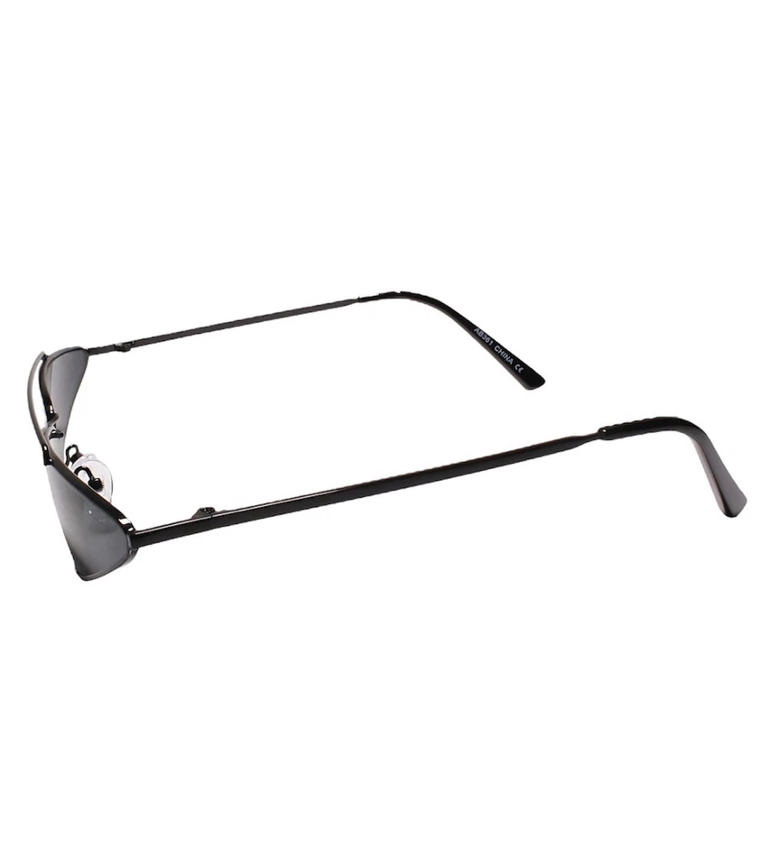 Elegante Exótico Único Elegante Sexy Delgado Minimalista Negro Ojo de Gato Gafas de Sol Foto 4 de 4
