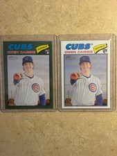 2026 Topps Heritage #360 Owen Caissie Green Border & Base RC 's Cubs