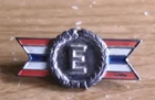 VINTAGE WW2 WWII CORO Army-Navy MILITARY E Pin Production Award RED WHITE BLUE
