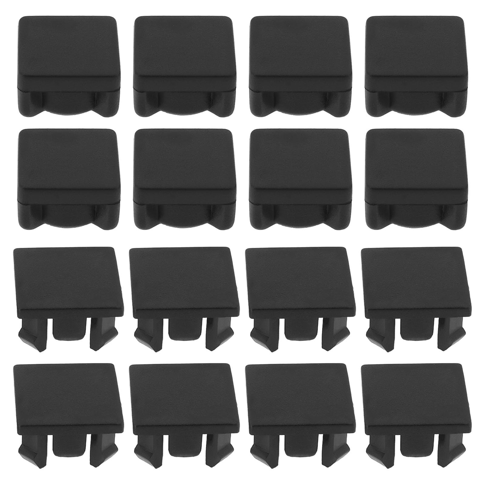 Pieds en caoutchouc pour console PS2 Fat noirs (Lot de 16 supports antidérapants)