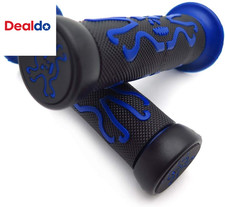 XH4089- Skull Grips BLUE Compatible with QUAD YAMAHA KAWASAKI POLARIS SEADOO WAT