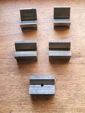 (5) Unbranded Blocks V-Blocks Setup Blocks Machinist Tools 