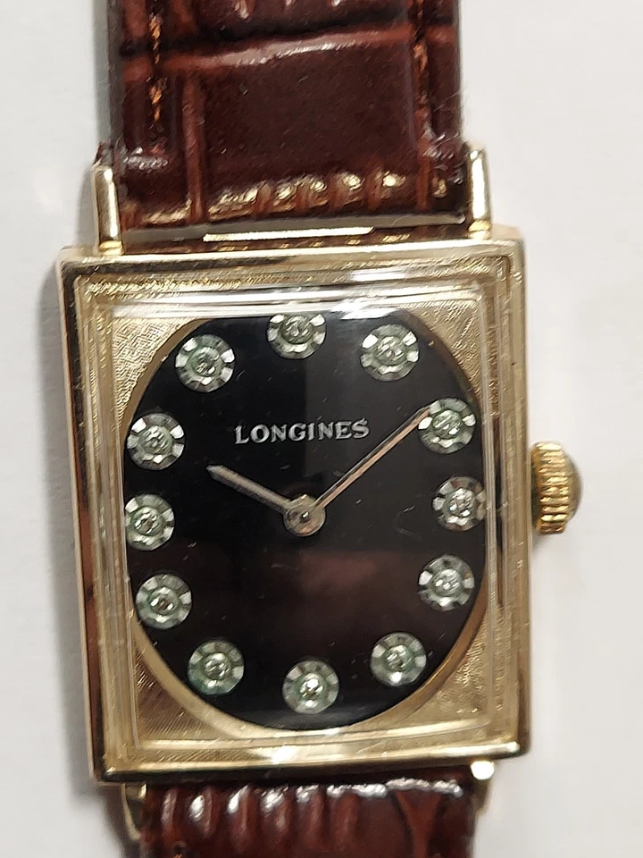 Longines Diamantes Dial Cal 528 Hombre’s Y Mujer’s Oro 17 J 10k Amarillo Relleno Swi Foto 4 de 4