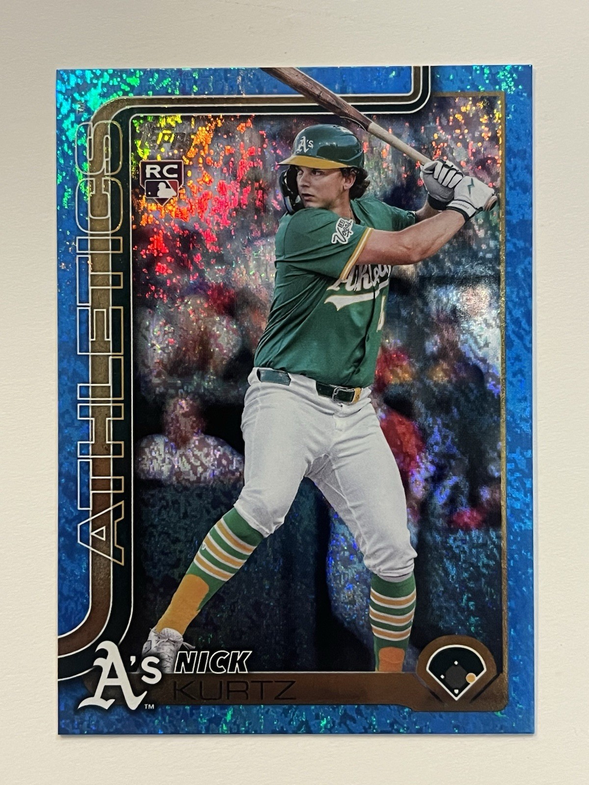 2025 Topps Baseball Update - Nick Kurtz Blue Holo Foil  /150 #US201 (RC) SP