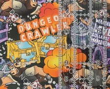 100 Cotton Woven Novelty Fabric Dungeon Crawler Carl By The 1/4 Yard 9x56 V2