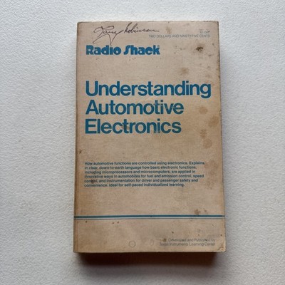 Vintage Understanding Automotive Electronics Radio Shack Paperback Book 1982