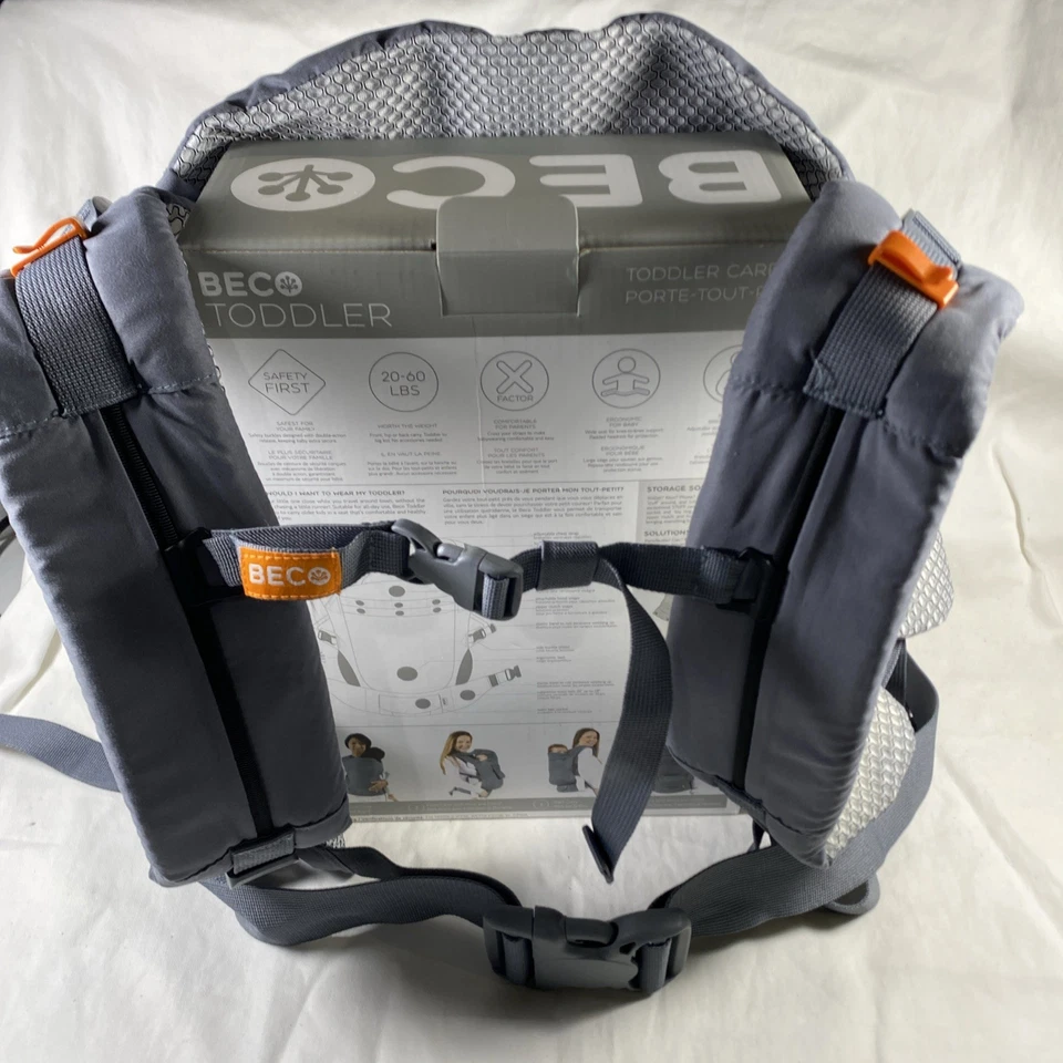 Porta-crianças Beco Baby cinza escuro legal 20-60 libras XS-XXL 18 meses+ - Imagem 2 de 4