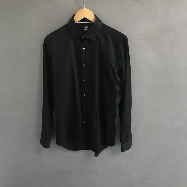 Men Strellson Shirt Black Cotton 38 / M / 46