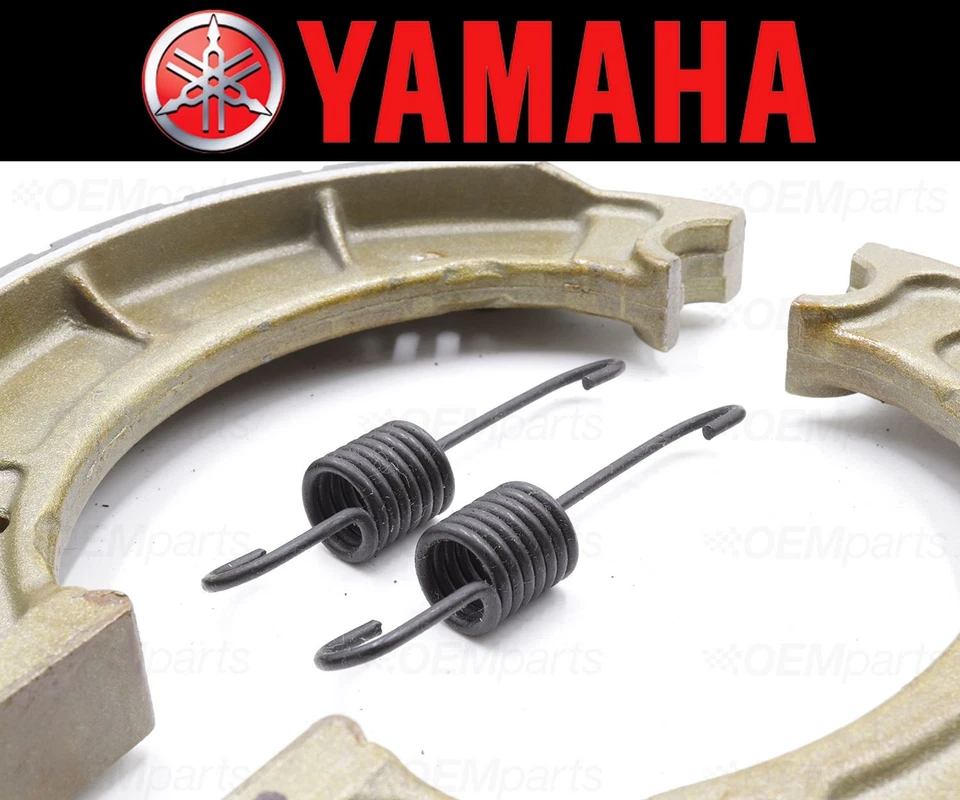 Set of (2) Yamaha Water Grooved REAR Brake Shoes and Springs #3BH-W253E-00-00 - Image 2 of 4