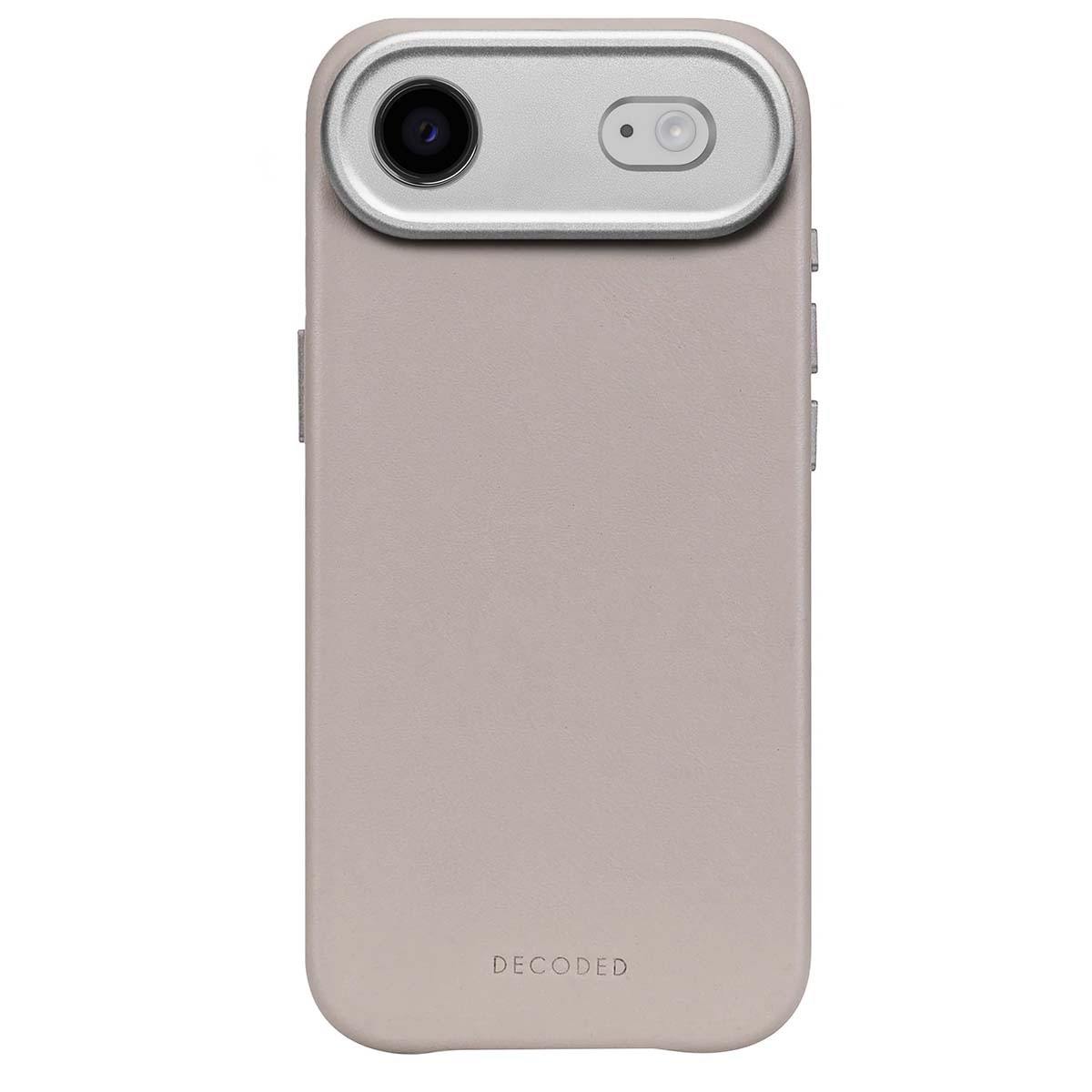 Coque cuir iPhone 17 Air antichoc fine beige pour eviter les casses