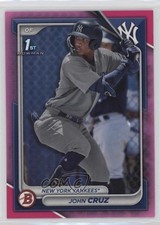2024 Bowman Prospects Pink Border /175 John Cruz #BP-77 05ol
