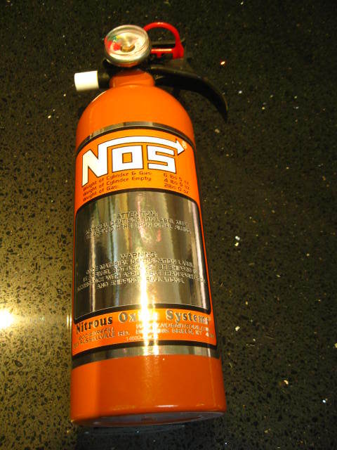NEW Kidde Fire Extinguisher N O S Nitrous Bottle Hemi Orange Race
