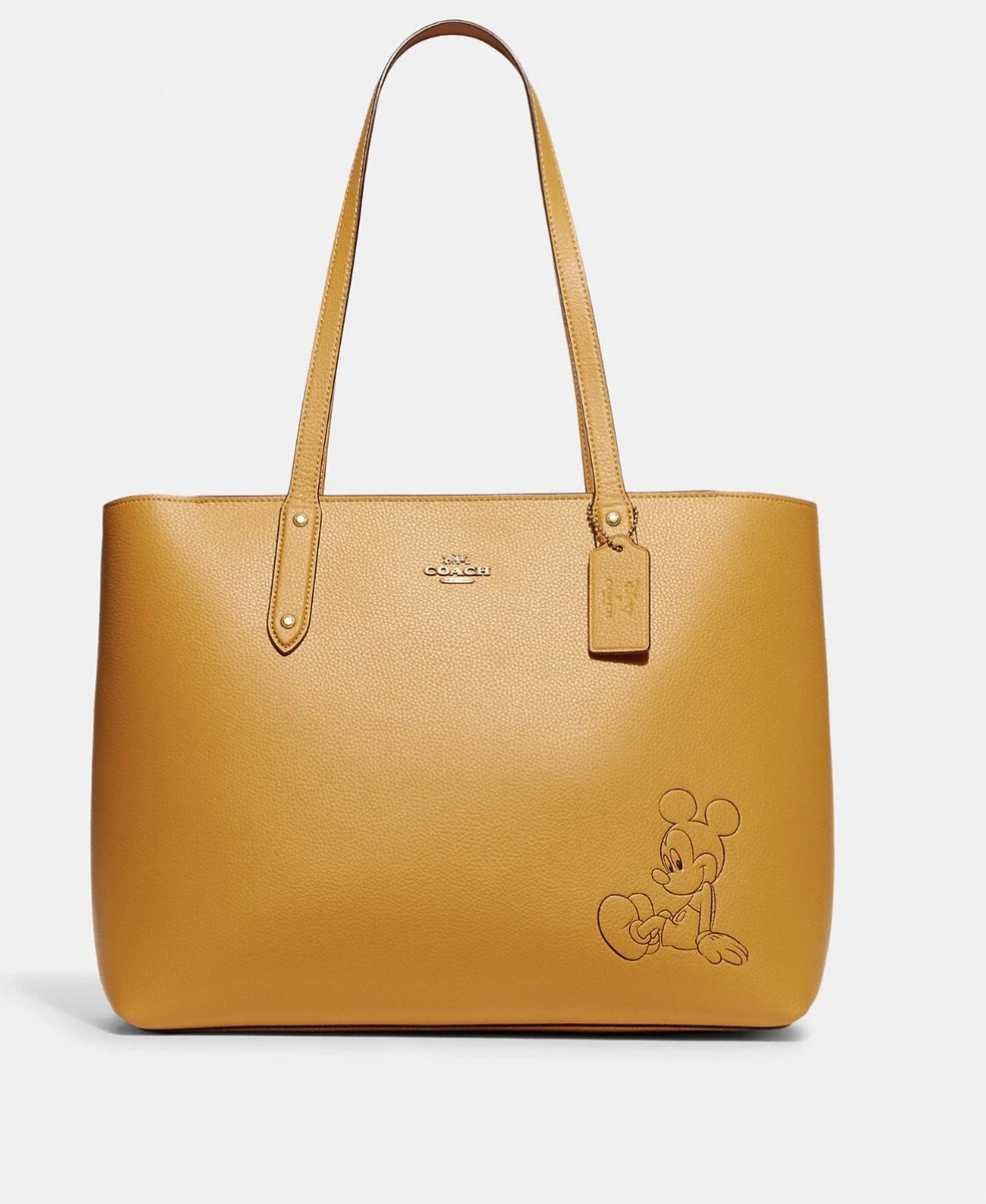 Disney x coach central tote with zip with mickey mouse Clearance