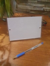 Porta foto / Avvisi da tavolo Orizzontale in plexiglass con 2 magneti f.to A6