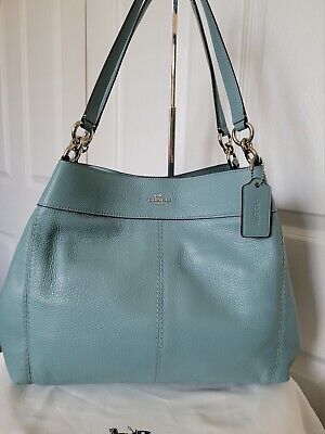 NWOT Coach F28997 Lexy Large Cloud Blue /Silver Pebble NWOT Coach F28997 Lexy Large Cloud Blue /Silver Pebble