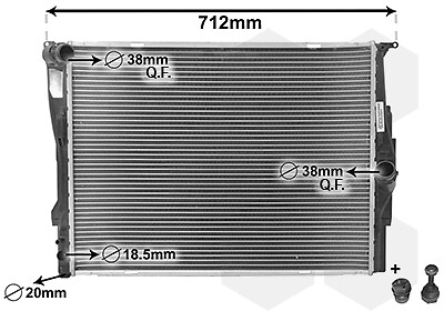Kühler Wasserkühler für BMW 1er 3er E87 116i 118i 120i E81 E90 318i 320i E91