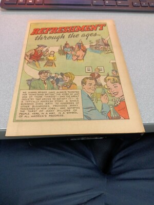 Golden age Coca Cola Soda Promo Advertising Comic Refreshment Through the Ages 