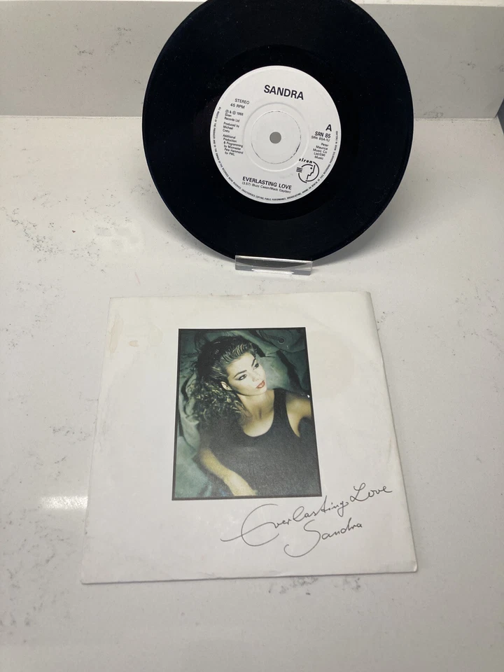 SANDRA - EVERLASTING LOVE  - 7" Single Picture Sleeve SIREN RECORDS - Image 3 of 3