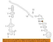 HYUNDAI OEM 05-18 Accent Front Suspension Struts Components-Top Nut 5455917100