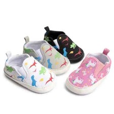 Soft-Soled Cute Cartoon Animal Canvas Baby Infant Boys Girls Shoes Casual 0-18M