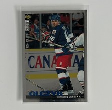 1995-96 Upper Deck Collector's Choice Platinum Player's Club Ed Olczyk #106 Jets