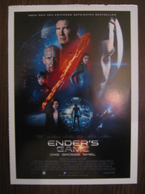 Filmplakatkarte / moviepostercard  Ender's Game - Das große Spiel  