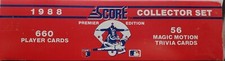 1988 Score Baseball Complete Premier Edition Factory Set 660 Cards
