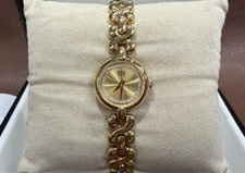 ESQ Movado Swiss Gold Stainless Steel Bracelet Ladies New Battery 100511