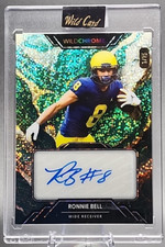 Ronnie Bell 1/15 2023 Wild Card WildChrome Rookie RC Auto Lions Wolverines SSP. rookie card picture
