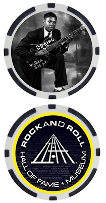 B.B. KING - ROCK AND ROLL HALL OF FAMER - COLLECTIBLE POKER CHIP