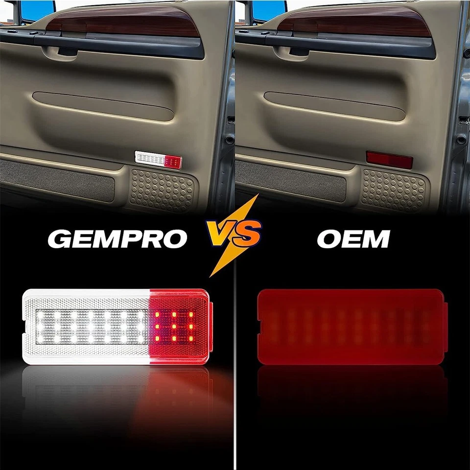 2x LED Door Light For Ford Super Duty F250 F350 F450 F550 99-07 Excursion 00-05 — 第 4/4 张图片