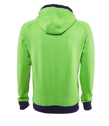 Tecnifibre Unisex Fleece Hoodie - Lime Green Size: EU Medium - Picture 2 of 2