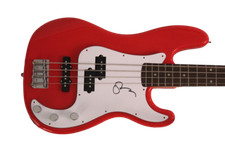 STING SIGNED AUTOGRAPH FULL SIZE RED FENDER ELECTRIC BASS GUITAR THE POLICE JSA