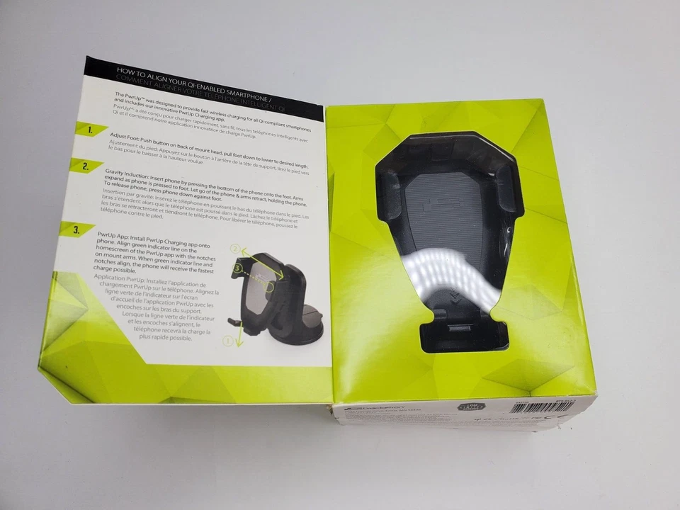 Bracketron PwrUp 10W Qi Fast Wireless Charge Dash Car Mount. For iPhone/Samsung - Image 2 of 3